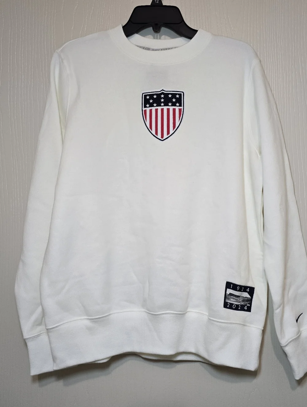 Nike Olympics Team USA Phoenix Crew Sweatshirt FN0982-133 Sail (Women’s Large) L